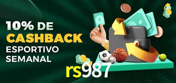 10% de bônus de cashback na rs987